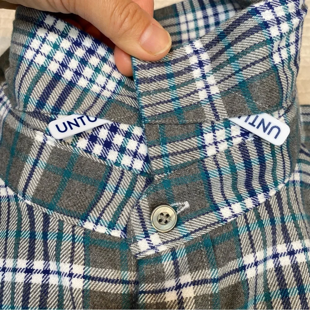 UNTUCKit Men's Quenterra Plaid Long Sleeve Button Down Shirt Size XXXL Green
